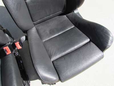BMW Sport Front Seats (Left and Right Set), Black Dakota Leather, Electric Memory E60 525i 530i 545i5